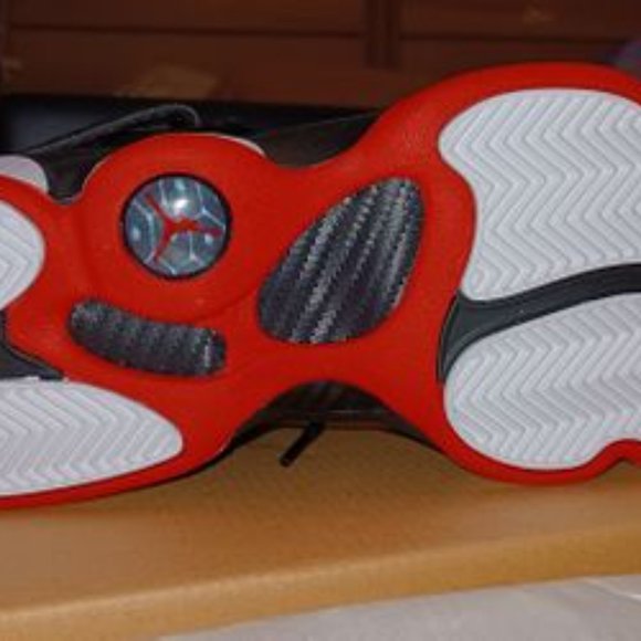 Jordan 6 Rings Black/ University Red/ White - Picture 4 of 8